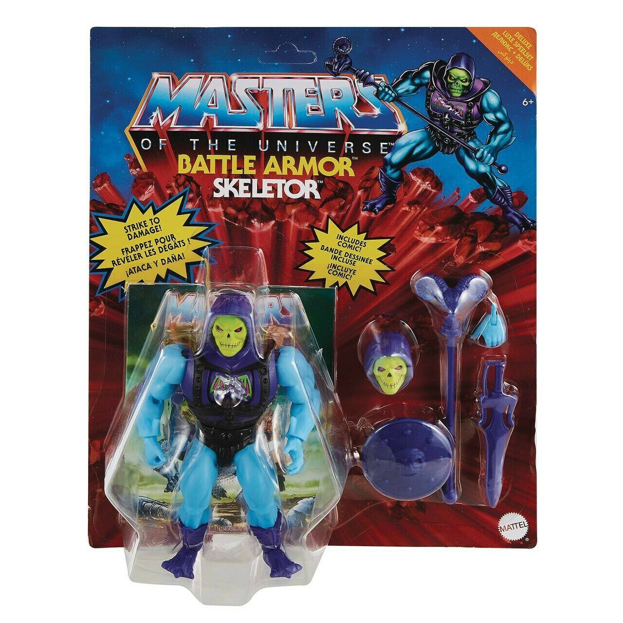 MASTERS OF THE UNIVERSE Origins Skeletor Battle Armor DLX Action Figure Mattel