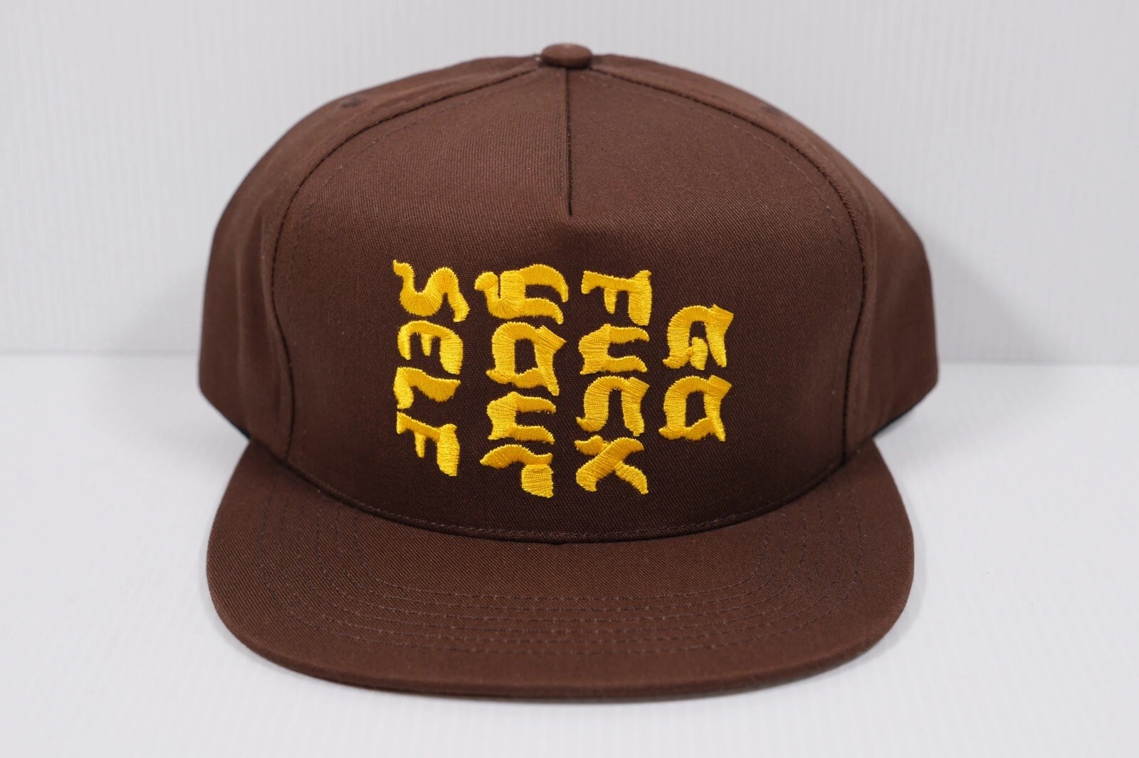 CASQUETTE SUPRÊME SS17 GO F YOURSELF 5 PANNEAUX MARRON NEUVE JORDAN KOBE DUNK HELL