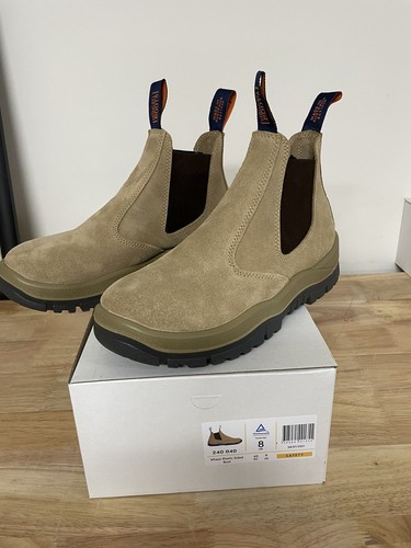 Mongrel Boots, 240040, Safety,Work Boots,Sand Suede. Elastic Sided. - Picture 3 of 4