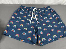 NWOT Chubbies The Rainbow Roads 5.5  Classic Swim Trunk Medium