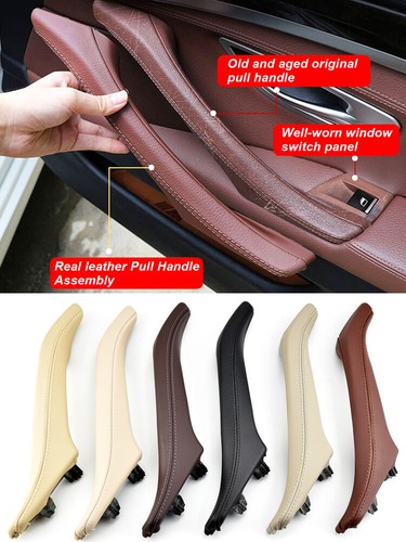 Interior Door Leather Pull Handle For BMW 5 Series F10 F11 F18 520i 523i 525i - Picture 15 of 30