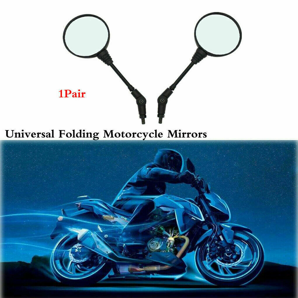 Universal 10mm Thread Rearview Side Mirrors Fit For Kawasaki