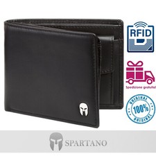 SPARTANO Portafoglio Uomo con Protezione RFID e Portamonete - ZEUS
