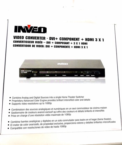 INVEO Video Converter - DVI + Component + HDMI 3 x 1 114-42275