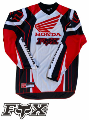 FOX MAILLOT HONDA BLANC ENFANT MX SX MOTOCROSS
