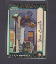 1999 BOWMAN CHROME INTERNATIONAL REFRACTOR #199 CHRIS GISSELL CUBS RC SP #/100