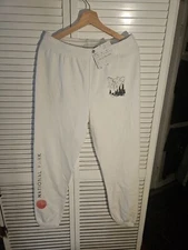 Super Cool YOSEMITE  Sweatpants Jogger Pants White - Large (S10)
