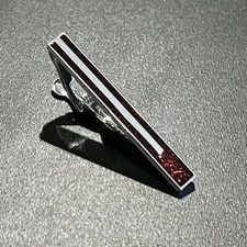 Burgundy Enamel Tie Clip Men Birthday Wedding Fashion Daily Wear Tie Bar