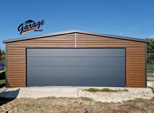 Moderne Garage 7 x 6 m - Sektionaltor - Holzoptik - 2 Jahre Garantie - TOP!