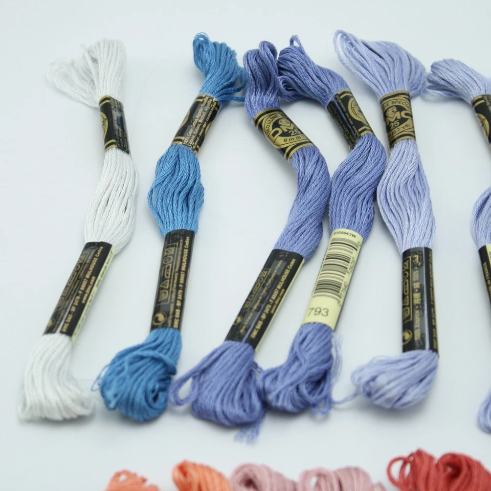 20 Piece DMC Embroidery Floss Lot 11 Colors 6-Strand - Image 2 of 4