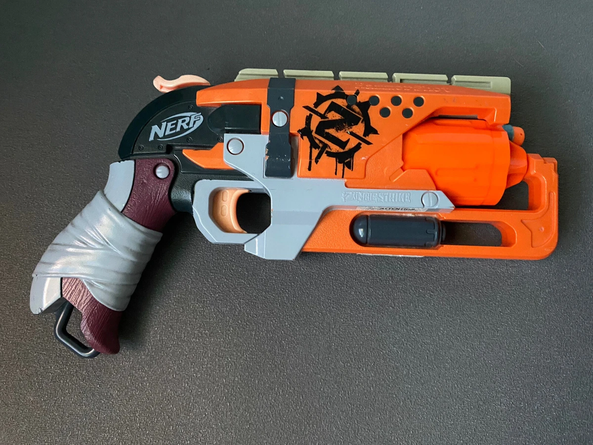 Nerf Zombie Strike Revolver Dart Gun EUC eBay