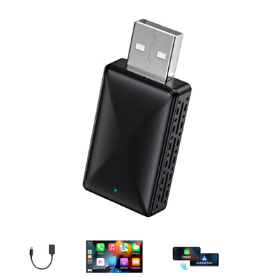 Mini Wireless Carplay Adapter 2024, Easy to Set Up and Upgrade Wired CarPlay