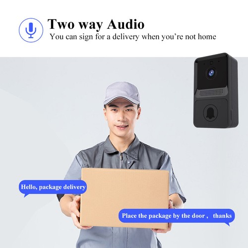 Smart Wireless WiFi Doorbell Intercom Video Camera Door Ring Bell Chime Security - Picture 15 of 18