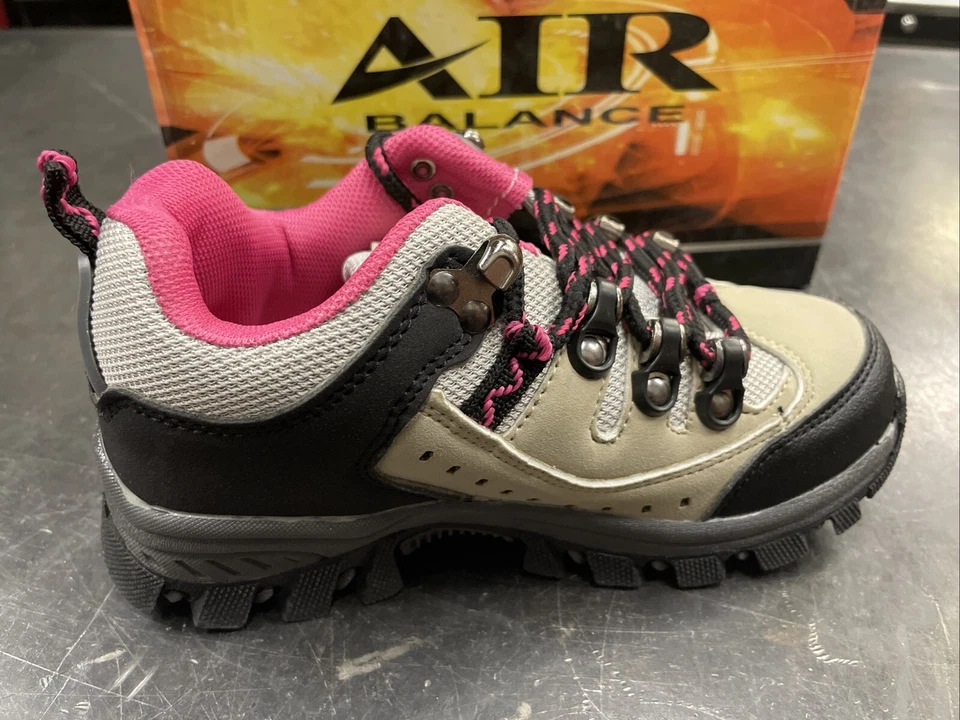 Zapatillas Air Balance Niño Pequeño/Niño Grande AB2604 Gris/Beige/Rosa Caliente Foto 3 de 4