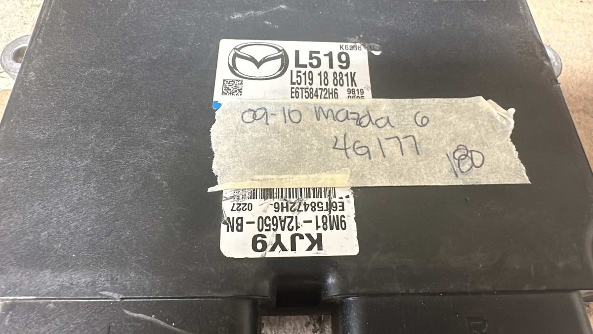 L519 18 881K Mazda 6 Mazda6 ecm ecu computer 2009-2010 | eBay