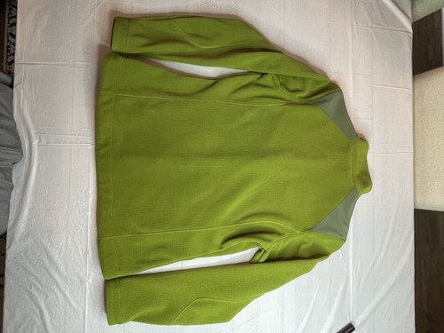REI Jacket Womens Medium Green Fleece Full Zip Mock Neck Hunting Outdoor B5 - Picture 9 of 9