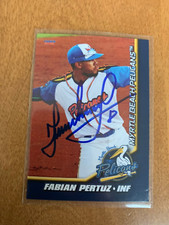 Fabian Pertuz Signed 2021 Myrtle Beach Pelicans Team Set Auto Chicago Cubs # 21
