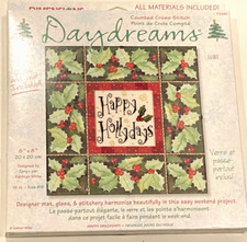 Dimensions Daydreams Counted Cross Stitch Kit 73080 Happy Holidays Designer Mat