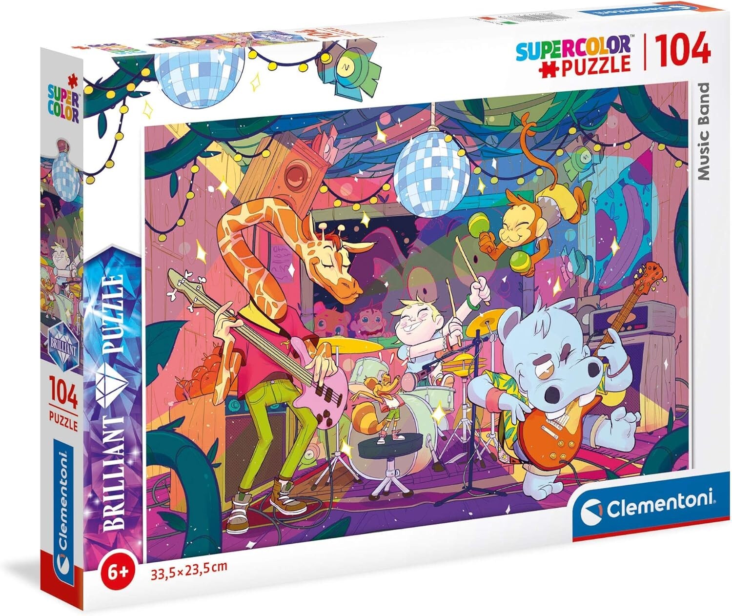 Clementoni 20177 Music Band 104 piece Jigsaw Puzzle - Supercolor Jumbo - Age 6+