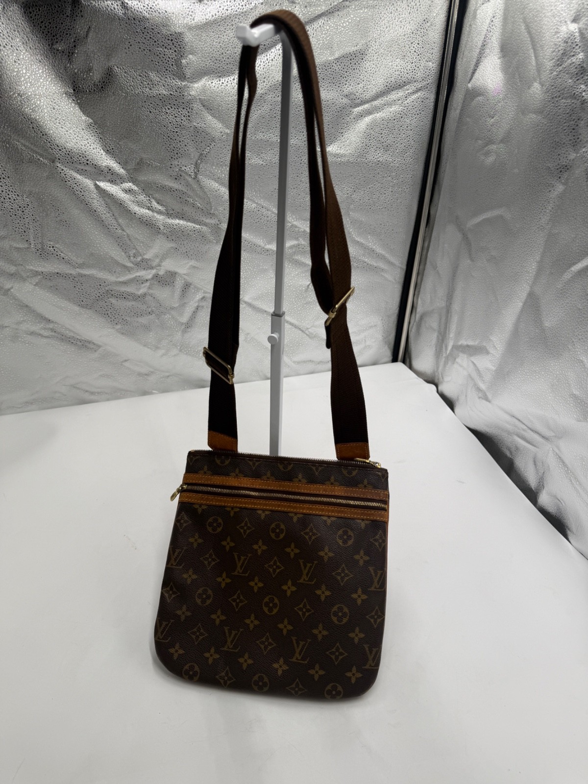 LOUIS VUITTON MONNOGRAM POCHETTE BOSPHORE SHOULDER BAG VINTAGE