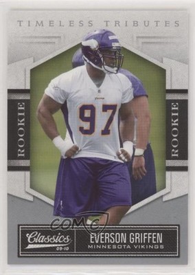 2010 Panini Classics Timeless Tributes Silver /100 Everson Griffen Rookie RC pr9
