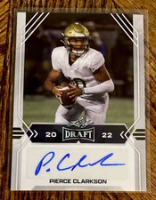 2022 LEAF DRAFT PIERCE CLARKSON ROOKIE AUTO CARD LOUISVILLE CARDINALS