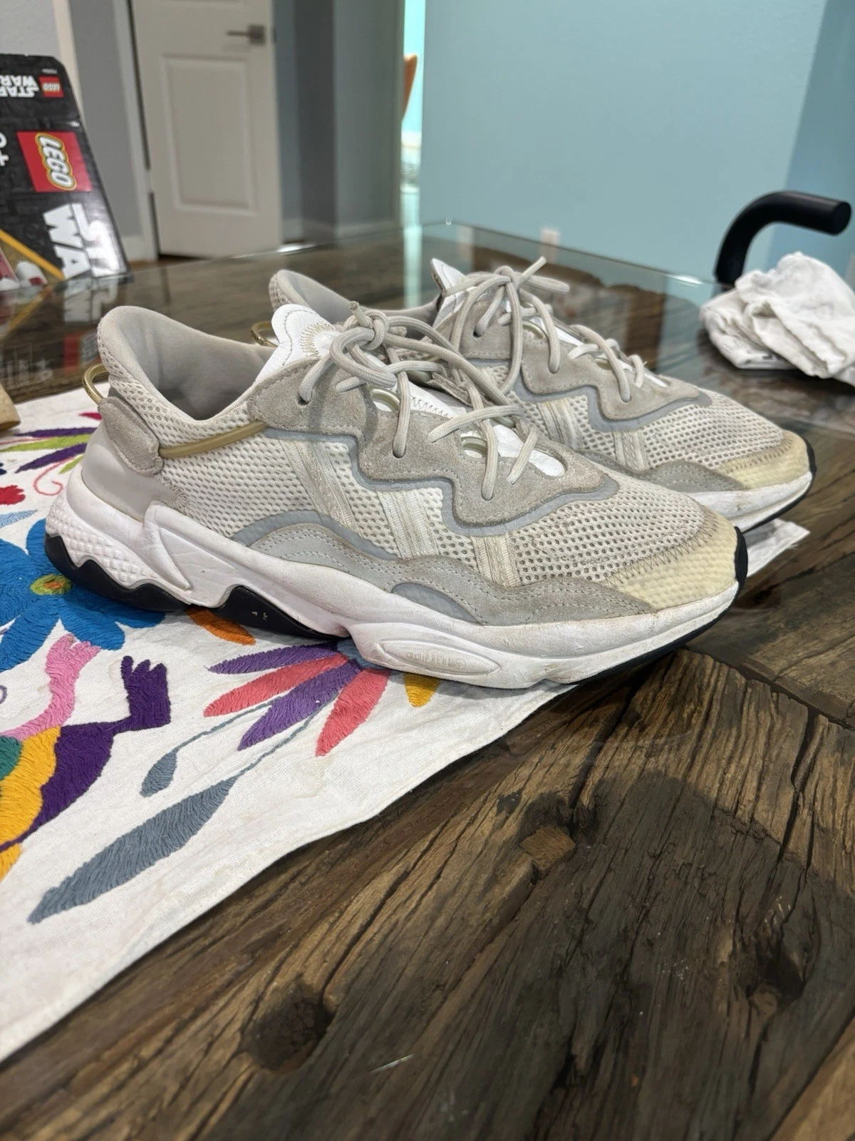 Sneakers Adidas Ozweego bianche da uomo taglia 9 5 US