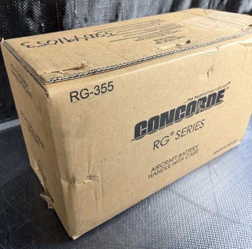 New/Open Box Concorde RG-355 Aircraft Battery Helicopter Airbus AS350 AS355 24V