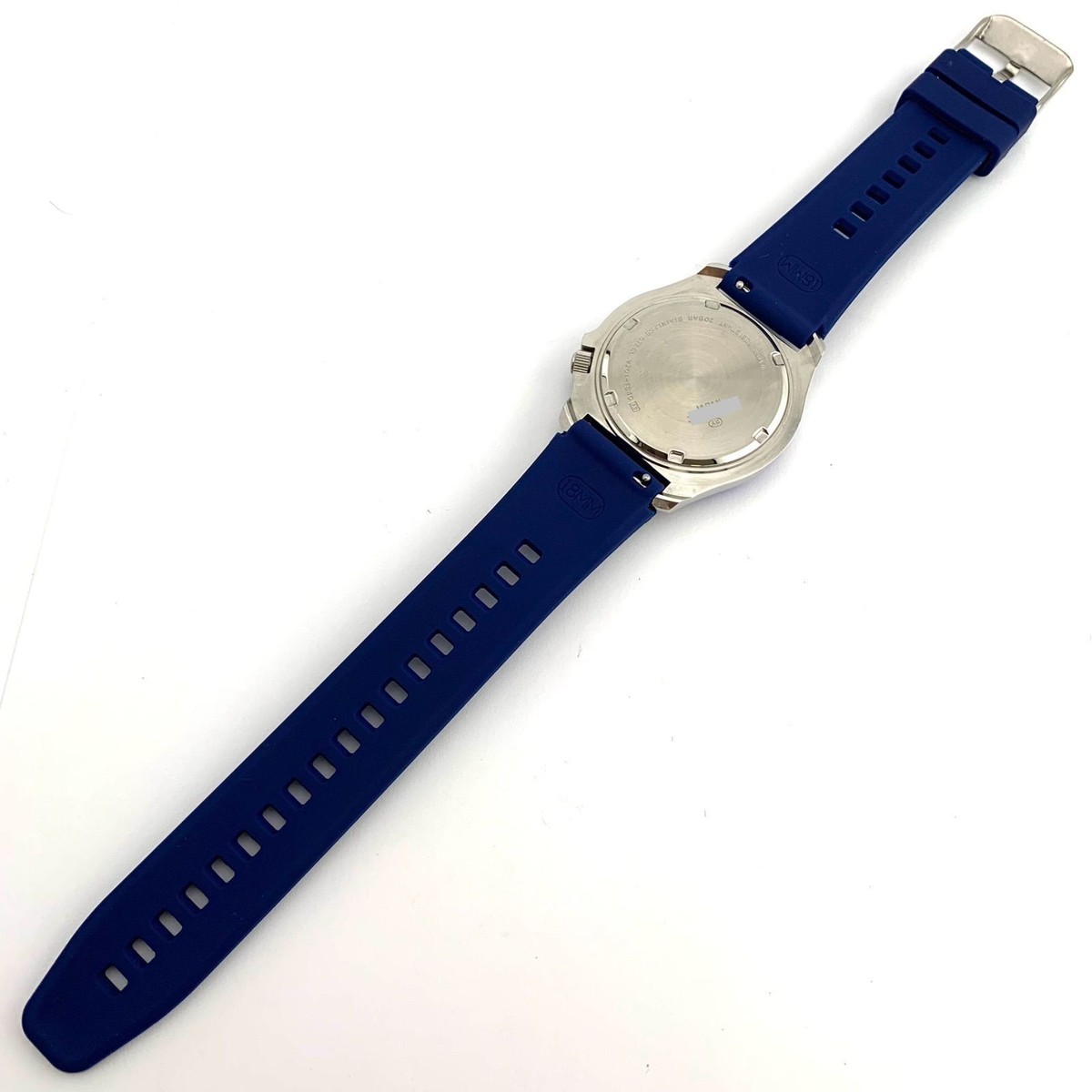 SEIKO ALBA AQUA GEAR V701-1S40 men Quartz White Dial Blue Watch 