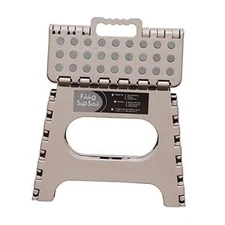 Non-Slip Folding Step Stool, Sturdy Safe Enough - Holds up to 300 Lb - 11 inch 