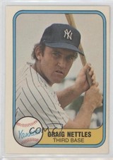 1981 Fleer Graig Nettles (Name Misspelled as Craig on Back) #87 0k52
