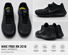 Nike Free RN 2018 Mens Black/Anthracite Runni...