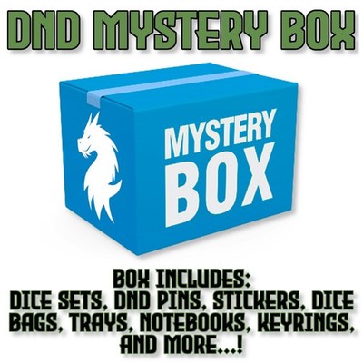 Mystery DND Würfelbox Dungeons & Dragons D20 Würfelset TTRPG Restposten Konvolut Geschenk