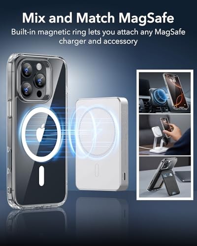 pour Coque, Compatible avec MagSafe, Antichoc iPhone 16 Pro Max B-Clear - Photo 3 sur 7