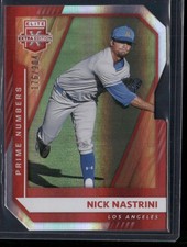 2021 Panini Elite Extra Edition #131 Nick Nastrini Prime Numbers C Die Cut #/204