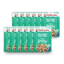 Light Tuna in Spring Water, 2.5 Ounce Packets (Box of 12), Wild Caught Tuna