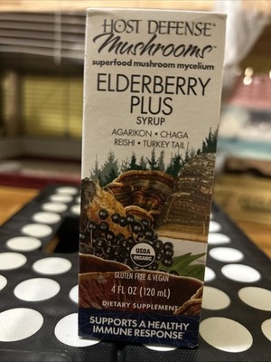 Host Defense Elderberry Plus Syrup 4oz, Exp 06/26