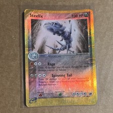 Pokémon Steelix 100 HP Rare Card 23/100 Sandstorm Reverse Holo 2003 on eBay