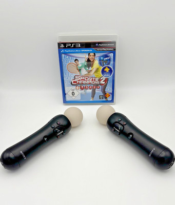 Sony Playstation 2x Move Motion Controller inkl. Sports Champions 2  PS3