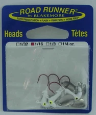 Blakemore C152-001 Road Runner Bleeding Hook Head 1/16 oz White 4CT