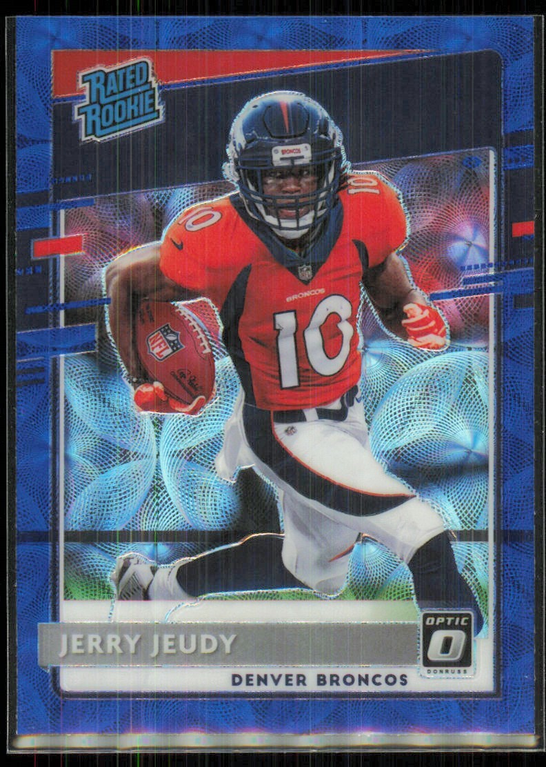 2020 Donruss Optic Blue Scope Rated Rookie Prizm Jerry Jeudy #157
