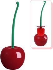 Cherry Toilet Brush, Cute Toilet Bowl Cleaners Brush and Holder Set Unique Fruit
