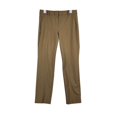 J.Crew Ruby Pants Womens 6 Camel Brown Dress Slacks Flat Front Ankle Fit