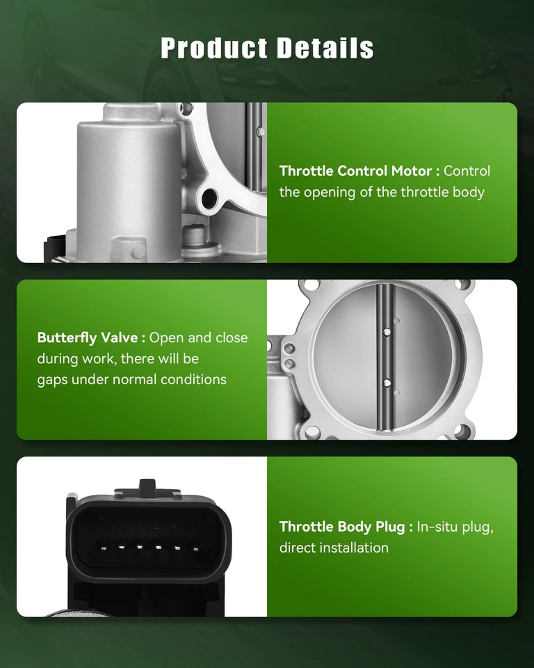 Carrocería del acelerador para Ram 2500 2013-2019 Ram 3500 2013-2018 Ram 4000 2013-2017 5,7 L Foto 3 de 4