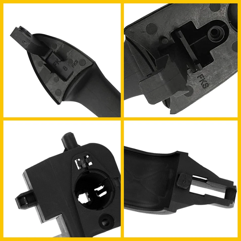 Manija de puerta exterior derecha derecha y soporte negro para Ford Focus EH 2000-2007 Foto 3 de 4