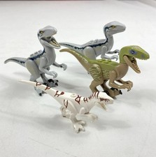 LEGO Jurassic World Dinosaur Raptor Lot 4 Velociraptor Used Lot Read 