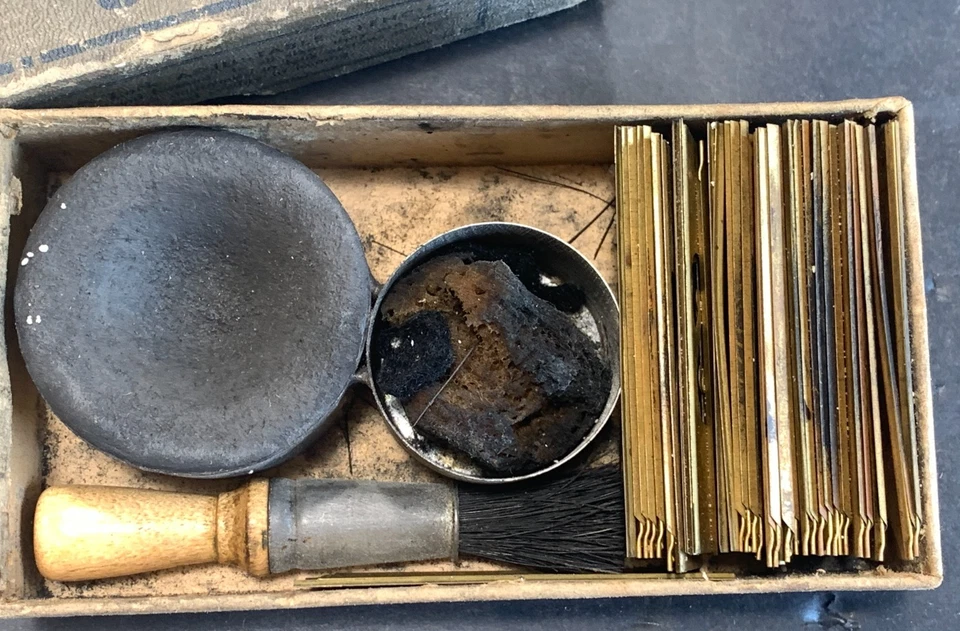 Juego de un cepillo de tinta vintage general fácil bloqueo ajustable entrelazado 1" Foto 3 de 4