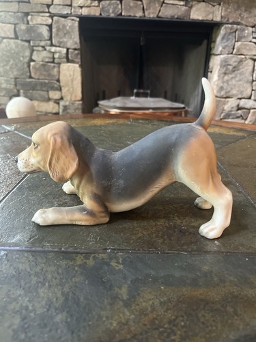 Vintage Aldon Beagle Dog Figurine Porcelain Japan Hunting Pose