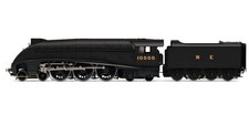 Hornby R30124 OO Gauge LNER, W1 Class 'Hush Hush' Streamlined, 4-6-4, 10000 - Er