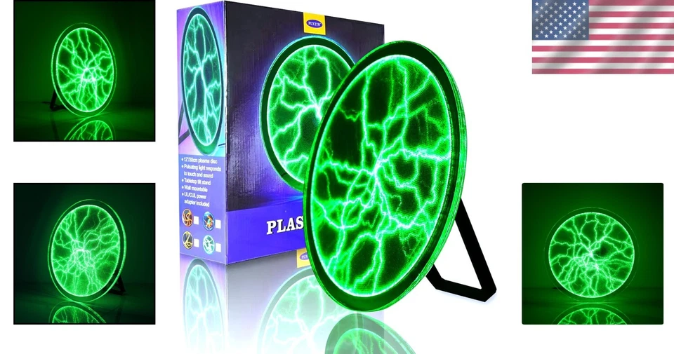 Elegante lámpara de disco de plasma energéticamente eficiente - luz de estado de ánimo para cada ocasión Foto 2 de 4